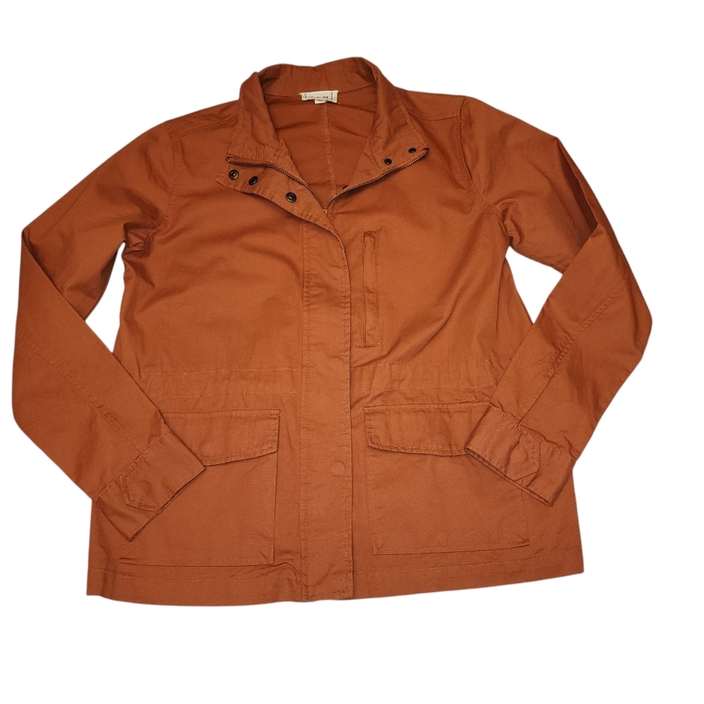 E & M Womens Burnt Orange Utility Jacket Size S - Picture 5 of 15